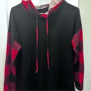 HEIMISH USA Black and Red Men's Hoodie